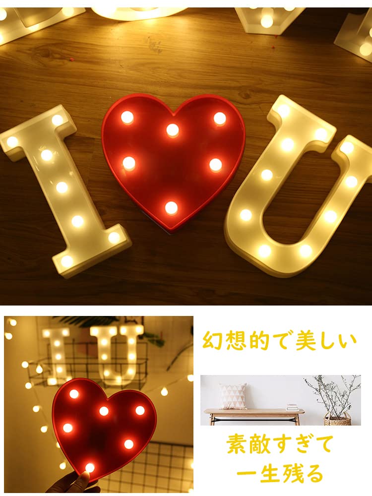 Amazon.co.jp: マーキーライト 英字や数字の形 乾電池式 イニシャル